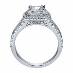 SCIONE Double Tiger Claw Square tsirkoonist Euroopa Ameerika ornament Elegantne luksusliku temperamendiga s&otilde;rmus 6