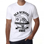 Meeste Vintage T-s&auml;rk Graafiline T-s&auml;rk Old School All Star aastast 1988 Valge XS valge