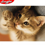 5D-teemantmaal, t&auml;ispuur-ristpistes isetehtud teemanttikandid helmeste pildikomplektid loomad kodukaunistus 20X30CM