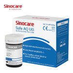 Sinocare 50 PCS veresuhkru ja kusihappe ribad ohutuks AQ UG Blood Glucose Test Strips