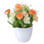 HOW-E Kunstlik potitaim Elutruu dekoratiivne plastikust laia roosilaua bonsai restorani kodu jaoks