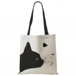 Kohandage armsat akvarelli kassimaali printimist Naiste disainerite kandekotid Kangast &ouml;koloogiline korduvkasutatav ostleja &otilde;lakott Kooliraamatu kott