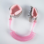 Laste turvarakmed jalutusrihma kadumise vastane randmepael, veok&ouml;is, v&auml;ikelapse roosa