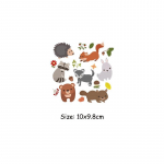 Little Ainmal Flower Applique Patches A-tasemel pestavad isetehtud vin&uuml;&uuml;list kapuutsid Topid Thermal Press Thermal Patches Laste T-s&auml;rk