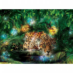 DIY 5D Teemantmaaling Leopardid Teemanttikandid Metsloom ristpistes T&auml;is&uuml;mmargune puurvaik Kodukaunistuse kunsti kingitus Full Round 15x20CM