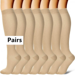 Naiste kompressioonsukad P&otilde;lvedele K&otilde;rge Turse Veenilaiendid Jooksmine Reisimine Sport Kompressioonsokid L-XL