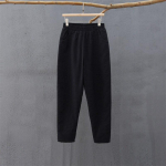 Johnature naiste puuvillased linased vabaaja p&uuml;ksid &uuml;hev&auml;rvilised elastne v&ouml;&ouml;koht tepitud soojad p&uuml;ksid talve vintage paksud p&uuml;ksid One Size must