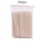 100 tk puidust pulgad k&uuml;&uuml;nte kujundamiseks k&uuml;&uuml;nte geel-lakk joonistuskunst Oranž puupulk k&uuml;&uuml;nenaha l&uuml;kkaja eemaldaja manik&uuml;&uuml;ri t&ouml;&ouml;riistakomplekt oranž