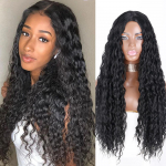 MERISIHAIR 30-tollised s&uuml;nteetilised pika s&uuml;gava lainega parukad mustanahalistele naistele Afro krussis lokkis juustega parukad t&uuml;drukutele kuumakindlate Cosplaly peoparukate jaoks China