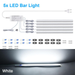 LED kapialused k&ouml;&ouml;givalgustid puutetundliku anduriga h&auml;mardusl&uuml;litiga seinariba lamp kodukapi kapi taustavalgustusega 30 40 50 cm EU USA pistikuga 30cm