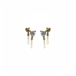 ANENJERY mikrotsirkoonist armastuss&uuml;dame litrid tuttidega minik&otilde;rvar&otilde;ngad naistele &otilde;rna temperamendiga ehted kingitused kuld