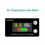Aku mahu indikaator DC 8V-100V pliihape liitium LiFePO4 auto mootorratta voltmeeter Pingem&otilde;&otilde;dik 12V 24V 48V 72V