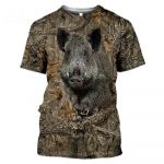 Meeste T-s&auml;rgid l&uuml;hikeste varrukatega 3D Camo vabaajar&otilde;ivad Jaht Loom J&auml;nes Hunt Hirv Rebane Part Metssiga mood M
