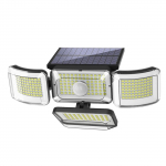 P&auml;ikesevalgustid v&auml;litingimustes 288 LED p&auml;ikeseanduri lamp, 4 peaga reguleeritavad liikumisanduri tuled, 3 režiimi must