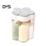 Kerge maitseainekonteiner mitme ruudustikuga v&auml;ike soola-pipra-suhkru maitseainepudeli maitseainepurk punane