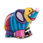 Britto [R6871] - Mitmev&auml;rviline keraamiline kujuke  Elevant . (Britto) - 5x6 cm mitmev&auml;rviline