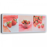 L&otilde;uenditr&uuml;kk Strawberries Fruits 90x30 punane