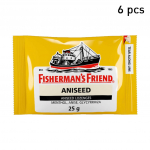 Fisherman's Friend imemistabletid, aniis, aniis, mentool, aniis, gl&uuml;ts&uuml;rriisa, 25 g. x 6 /12 / 24 tk 25 g. x 6 pcs