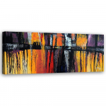 L&otilde;uenditr&uuml;kk Colorful Abstraction 90x30 oranž