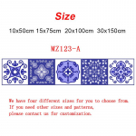 Lillad lillemustrilised ribaplaadid p&otilde;randa seinakleebis K&ouml;&ouml;k Vannitoam&ouml;&ouml;bel Renoveerimine Kodukaunistused Tapeet Koorimine ja kleepimine 10cmx50cmx1Pcs