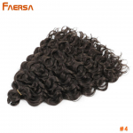 Ocean Wave punutud juuksepikendused heegeldatud punutised s&uuml;nteetilised juuksed Afro Curl Hawaii Ombre lokkis blond Water Wave palmik naistele 18 Inch