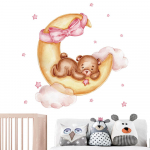 Armas v&auml;ike karu seinakleebis Lastetoa magamistoa plaatide kleebis kaunistus ja kaunistav tapeet 30x90cm