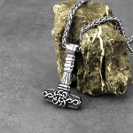 Roostevabast terasest Viking Odin Hammer Mjolniri kaelakee meestele Vintage P&otilde;hjamaade keldi s&otilde;lme ripats kaelakee mood amuleti ehted