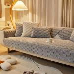 Ruuduline pehme soe diivanikatte r&auml;tik elutuppa Paks libisemiskindel diivanikatte aknapadi L-kujuline diivanipadja kate 1pc 45x45 pillowcase