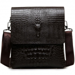 Luksusbr&auml;ndi Messenger kott Meeste Nahast &Auml;ri Alligaatori &Otilde;lakott Meeste Vabaaja Satchel Krokodilli tekstuuriga Crossbody kott Meestele punakaspruun