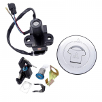 1 komplekti mootorratta lukukomplekt koos s&uuml;&uuml;tel&uuml;litiga k&uuml;tusepaagi katte istmeluku mootorrattakomplektid Honda CN250 Helix 35010-KS4-711 jaoks