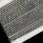 R&otilde;ivad Kingad M&uuml;ts Kaelus P&uuml;ksid Edge Diamond Design R&otilde;ivad Aksessuaarid Pits 9 meetrit 3mm K&auml;sitsi &otilde;mmeldud Rhinestone kett 3mm/1 strip 9m