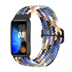 Punutud Huawei Band 8 rihm Reguleeritav v&ouml;&ouml; Nutikella tarvikud Randmepael Elastne nailonist k&auml;ev&otilde;ru Huawei Band8 rihma jaoks for huawei band 8
