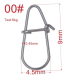 50 tk 000#-4# roostevabast terasest kalap&uuml;&uuml;k, kena konksuga n&ouml;&ouml;pn&otilde;el Fastlock klambriga tarvikud t&uuml;nni p&ouml;&ouml;rleva landikonksu jaoks 000#-50PCS