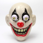 Horror Zombine Vampiir Kloun Kolju Mask Cosplay Plastikust Liigutavad Silmad Jokker Maskid Halloweeni karnevalipeo kost&uuml;&uuml;mide rekvisiidid punane