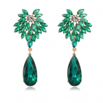 Vintage Emerald Drop k&otilde;rvar&otilde;ngad roheline