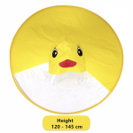 UFO laste vihmavarjud armas kollane pardi vihmakate Veekindel lastele vihmavari ilma vihmavarju k&auml;epidemeta beebi vihmavarjum&uuml;ts