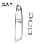 Car Styling Door Armrest panel cover Sticker for BMW X5 e70 X6 e71 Stainless Steel Window Glass Lifting Buttons Trim must