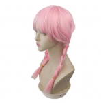 48 cm Arknights Blue Poison Parukas Naiste T&uuml;drukute Pats Parukas Juuksed Roosa Parukas Cosplay Anime Cosplay Parukad Kuumakindlad S&uuml;nteetilised Parukad Juuksed 48cm roosa