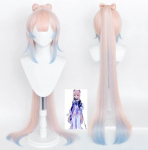 Anime Genshin Impact Cosplay Kokomi Parukas Sangonomiya Kokomi Cosplay Parukas 120cm Pikad gradientjuuksed Kuumakindlad S&uuml;nteetilised Juuksed One Size roosa
