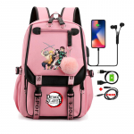 Anime seljakotid Suure mahutavusega manga reisimiseks Igap&auml;evased t&uuml;drukute raamatukotid Demon Slayer Nezuko Kawaii multifilmi koolikott t&auml;iskasvanutele