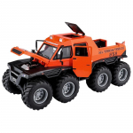 1:24 Scale Autaros Saman 8x8 Adventure Diecast mudelauto m&auml;nguasi, tagasit&otilde;mmatav veoauto heli ja valgusega lastele vanuses 3 aastat ja vanematele t&auml;iskasvanutele m&otilde;eldud kingituste kollektsioon 1/24-22.2x9.8x9.8cm oranž
