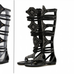 Roman Peep -Toe Naiste sandaalid Suvised Gladiator Sandaalid P&otilde;lvedele K&otilde;rged Lamedad Sandaalid Moodneedid Naiste Seksikad Sandaalid 39