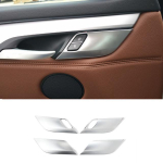 Autoukse turvaluku l&uuml;liti nupu raami k&auml;epideme kaussi kaane kaunistuse kleebis sobib BMW X5 F15 X6 F16 2014-2018 interj&ouml;&ouml;ri jaoks For X5 F15 2014-2018