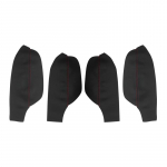 4tk mikrokiust nahast auto sisemise ukse k&auml;epideme paneel / ukse k&auml;etoe katte trimm VW Tiguanile 2008 2009 2010 2011 4x Door Armrest B-R