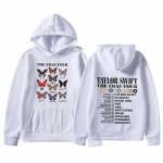 2023 Retro Taylor The Eras Tour Butterfly Print Hoody Hip Hop Streetwear Hoodie Unisex Naiste Trendikad dressipluusid Unisex jaoks 2XL