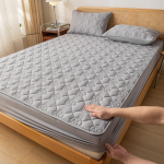 Super veekindel tepitud madratsi kattekaitse &uuml;hele kahele suurele kaheinimesevoodile, puuvillane voodilina Antibakteriaalne padi 100X200cm Only a sheet