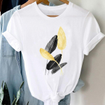 (Aasia suurus) T-s&auml;rk Top Akvarellmaal Trend 90ndate R&otilde;ivad Vabaaja L&uuml;hikeste Varrukatega Mood T-s&auml;rk Naised Tr&uuml;kiga Daam Naiste Graafiline T-s&auml;rk S