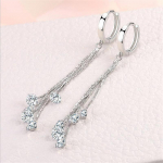 Kristallist &uuml;mmargune tutik&otilde;rvar&otilde;ngas naistele Ehted, v&otilde;luvad printsid, h&otilde;betatud pikk k&otilde;rvar&otilde;ngas, naiste pidulik aksessuaar