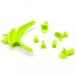 7 tk/komplekt BPS autoklaavitav suukaudne tsentraalne kandiku komplekt Hambaj&auml;ljendusalused Hambaproteeside parandamine Hambumusrekordi liigend Facebow 7 pcs set