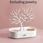 1 tk Loov rippuv sarv ehete nagi kaelakee k&otilde;rvar&otilde;ngad s&otilde;rmused vitriin, ehete korraldaja valge